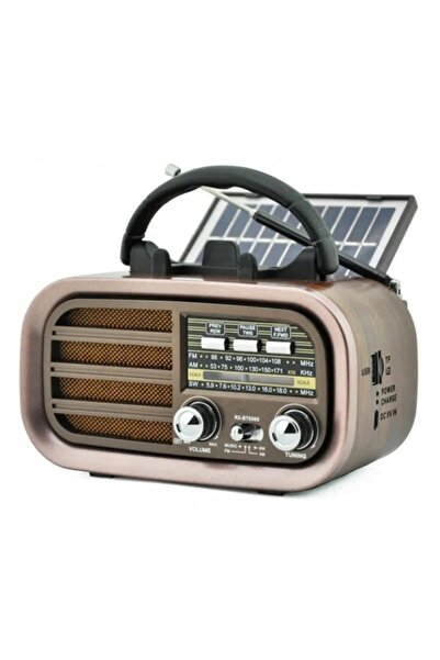 GOLON Radio portabil de bucătărie, solar, cu acumulator, USB, Bluetooth