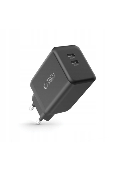 Tech-Protect Încărcător rapid de rețea Tech-Protect, USB-C PD 45W 3A, adaptor...