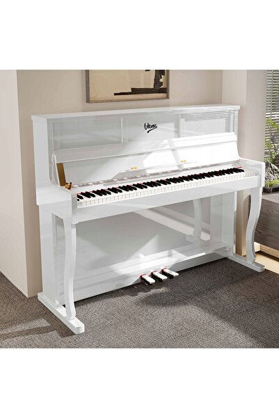 V-TONE PIANO DIGITAL ALB CU 88 DE CLAVELE, TASTATURĂ PROGRESIVĂ CU CLAVIURI T...