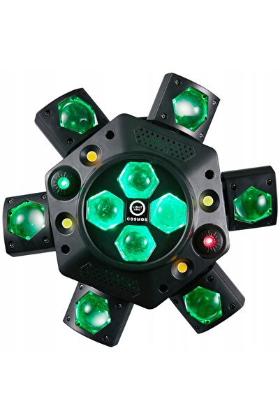 LIGHT4ME Lumină multiefect LED RGBWA 6 în 1 Laser Stroboscop Iluminat Disco +...