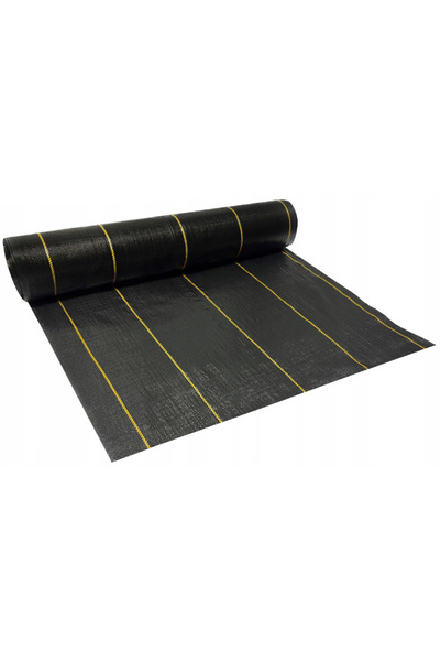 NO BRAND AGROTKANINA 90g 1,6x50m Fibră textilă agricolă Negru Galben Rezisten...