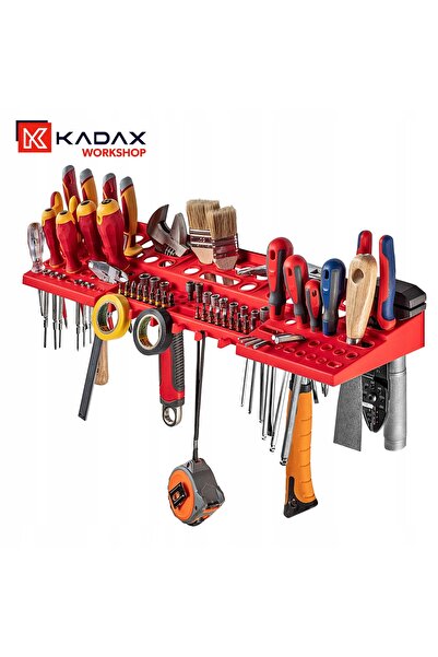 KADAX Panou de unelte pentru perete de atelier 116x78 cm 25 compartimente 40 ...