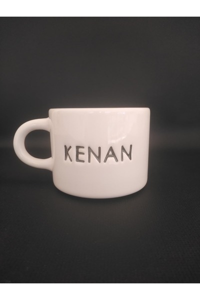 Zümrüdüanka Seramik Handmade Ceramic Mug Personalized with Men's Names