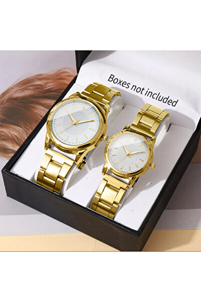 Choice3 Gold White No Box 2PCS Couple's Watches Men Business Watch Fashion An...