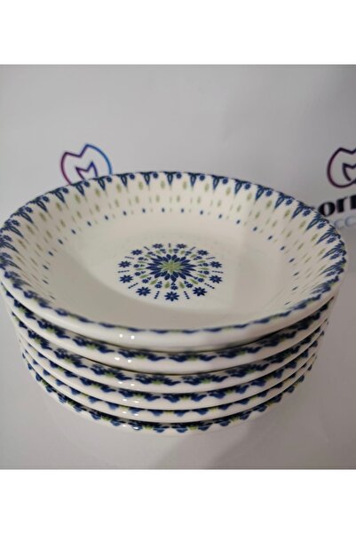 Güral Porcelain Jade 6 Pieces 14 cm (Small) Breakfast Bowl, Jam Bowl, Snack B...
