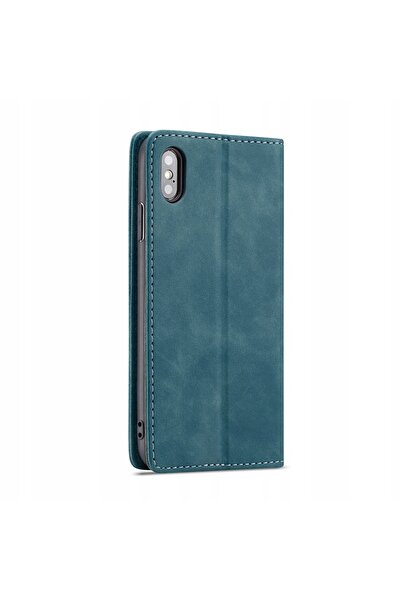 spacecase Husă tip carte pentru iPhone X/Xs, portofel, din piele moale, magne...