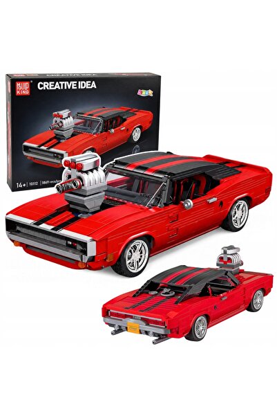 LeanToys Blocuri de construcție Mașină sport Charger Roșu 1869 el.