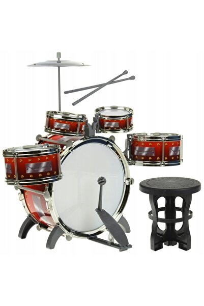 Nobo Kids Set de percuție pentru copii, 5 tobe, 2 cinele, instrument muzical ...