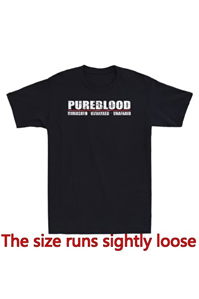 Ekim11 تي شيرت مضحك للرجال والنساء بتصميم Pureblood Unmasked Unvaxxed Unafrai...