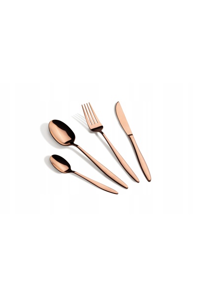 Berlinger Haus BH-3062 - Set de tacâmuri Mirror 24 piese Colecția Aur Roz