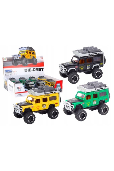LeanToys Mașină off-road Guard 1:32 Metalică cu lumini și sunete
