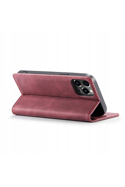 NO BRAND Husă tip carte pentru iPhone 15 Pro, Spacecase, moale, din piele, ma...