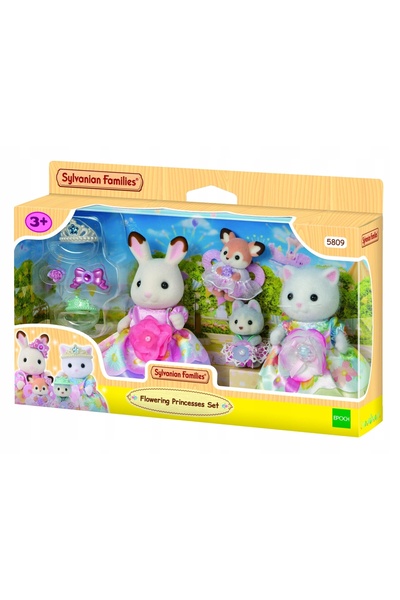SYLVANIAN FAMILIES Sylvanian Prințesele Florale 4 figurine cu accesorii pentr...