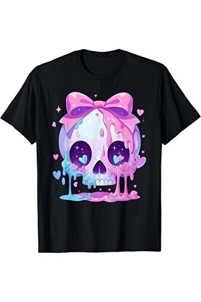 NOURAM Summer Plus Size Women's Loose ClothingKawaii Pastel Goth Creepy Cute ...