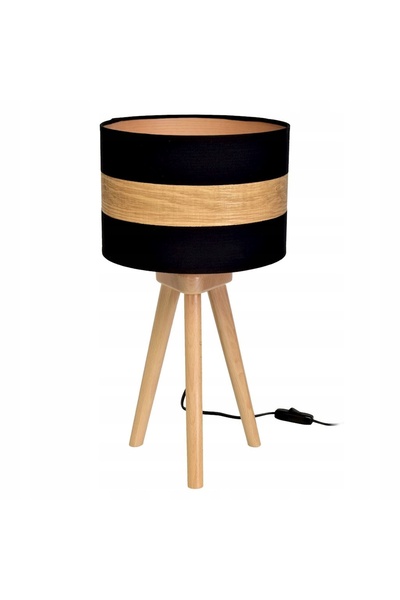 Milagro Lampă de noapte TERRA, abajur negru-bronz, 1x E27, 45cm, pentru masă,...