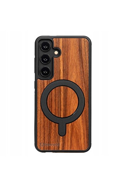 BewooDesign Husă din lemn pentru Samsung Galaxy S25 FE 5G PALISANDER SANTOS c...