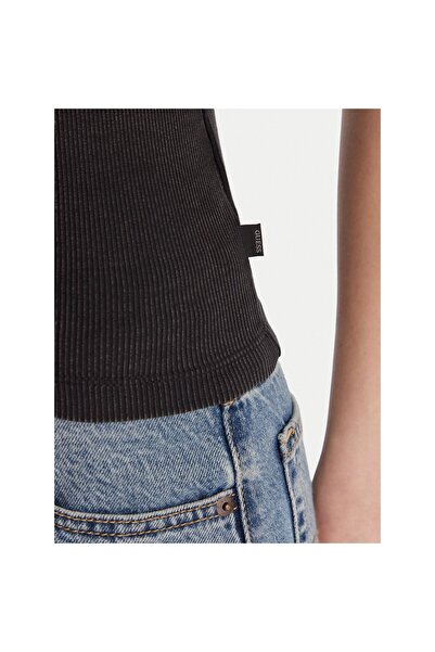 Guess Jeans Γυναικεία Μπλούζα W6RP23KA0H1 Μαύρη