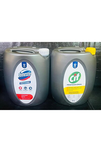 Domestos ÇAMAŞIR SUYU 5 lt. ve SEBZE MEYVE HİJYENİK DURULAMA ÜRÜNÜ 5 lt.