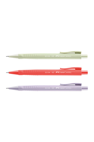 Faber Castell Econ Soft Touch Uçlu Kalem,Fresh,0.5 Uç,Silgili,Ergonomik Üçgen...