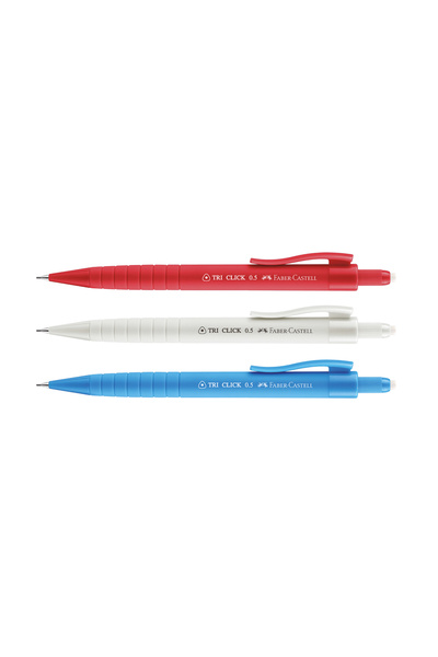 Faber Castell Tri Click Soft Touch Uçlu Kalem,Retro,0.5 Uç,Ergonomik Üçgen Tu...