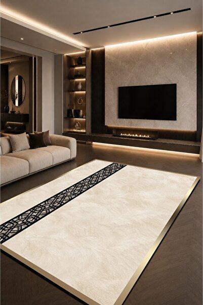 ESTA HALI Kaymaz Taban Silinebilir ,Yıkanabilir Modern Salon , Koridor ve Mut...