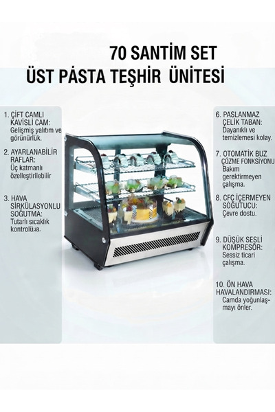 Genel Markalar 70CM SETÜSTÜ PASTA ÜNİTESİ