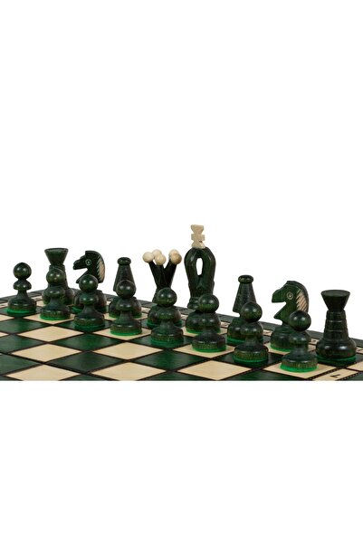 Sunrise Chess & Games MEDIUM KING'S CHESS (insert tray) - Green