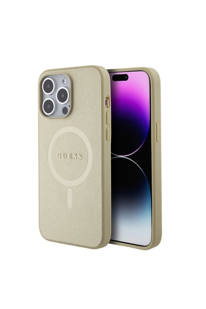 OEM Guess Saffiano Hard Case Θήκη προστασίας από δερματίνη – iPhone 15 Pro Ma...