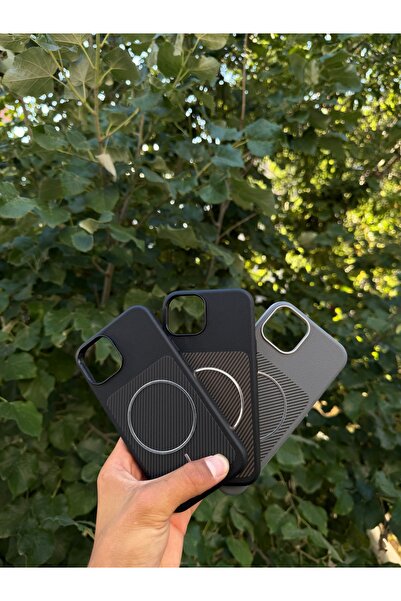 MODA Lüks Magsafe Deri Kılıf Iphone 13-14 Uyumlu