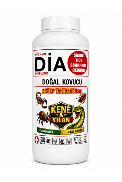 OpunArc Dia Repellent - Ev Ve Bahçe İçin Doğal Akrep Yılan Kene Kovucu Bariye...