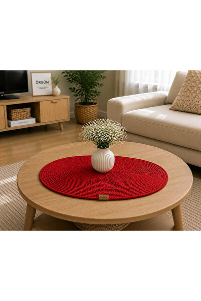 ÖRGÜM Runner 70X45 cm Wicker Look Handcrafted Runner