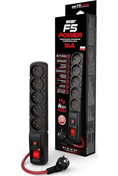 ACAR Prelungitor electric F5 POWER 10m negru