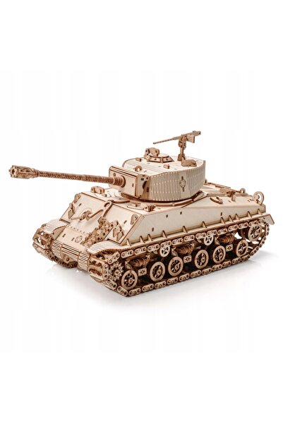 Little Story Jucărie din lemn World of Tanks 3D Tanc M4A3E8 Sherman