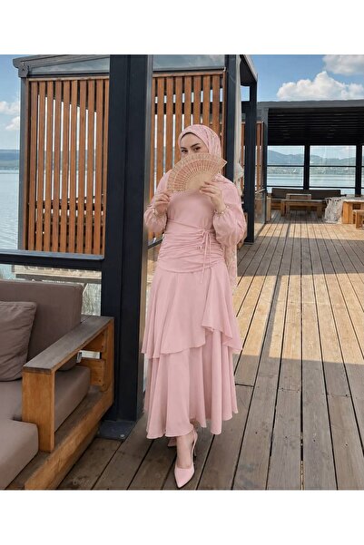 Marselline Pembe Peri Elbise