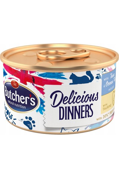 NO BRAND Hrana pentru pisici BUTCHER'S Dinners cu ton și pește de mare 85 g