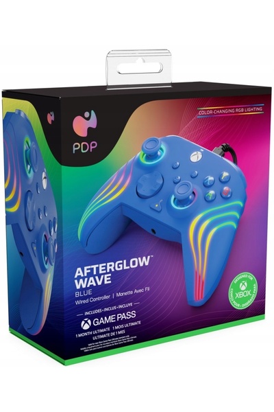 NO BRAND Controler PDP Afterglow Wave Xbox S/X/One/PC Albastru