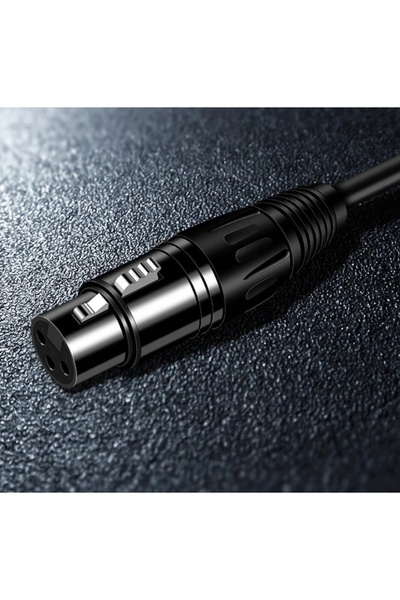 NO BRAND MOZOS CABLU MICROFON 3 M XLR FEMELA - JACK 6.35 MASCULIN