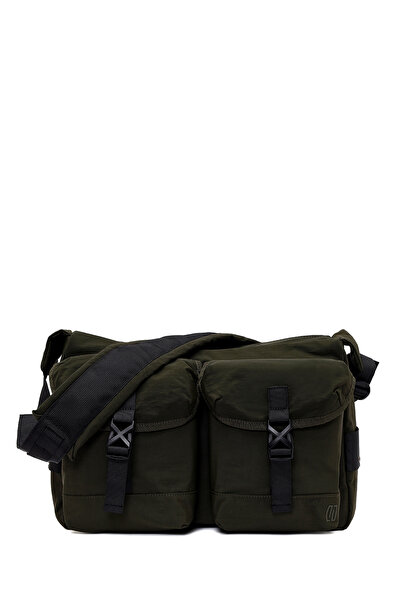 Derimod Men's Khaki Fabric Messenger Bag 26Sbd30146F