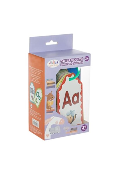 YUPY ®   Joc educativ, cartonașe cu litere, "Învață Alfabetul", 3+ ani