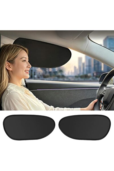 SYOSI Foldable Car Window Shades – 2 Pack for Driver & Passenger Side | Black...