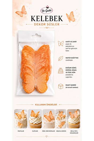 Gusto PASTA SÜSLEMESİ KELEBEK 150 ADET