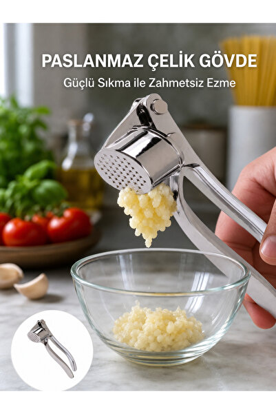 teknotrust Preminium Garlic Press Easy Cleaning and High Pressure Crushing