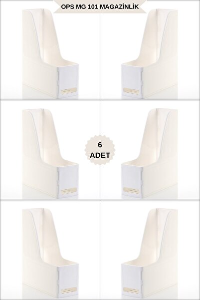 Ops Mg 101 Magazine Holder Set of 6 A4 Disassembled Plastic Vertical Folder A...
