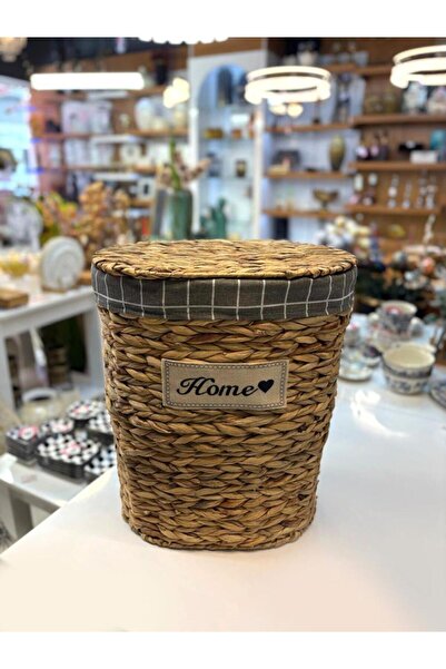 Sever Beige Wicker Oval Laundry Basket 54cm
