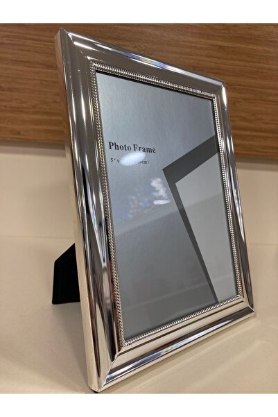 PLUS HOME Picture Frame New Plain Model Small Size Color Silver Size 13X18 cm