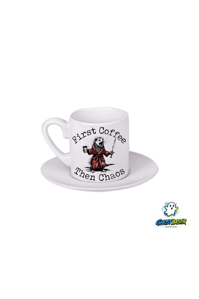Ghostbastır Design Coffee Themed Turkish Coffee Cup 0131