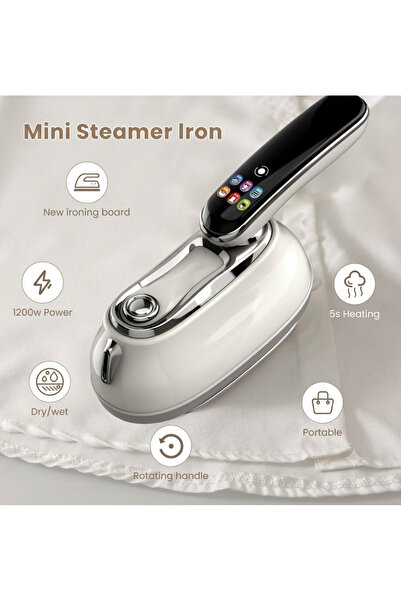Generic 1200W Portable Mini Steamer Iron with Rotating Handle