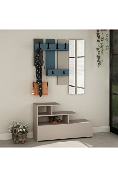 Decortie VESTY PORTMANTO - LİGHT MOKA - TURKUAZ - ANTRASİT