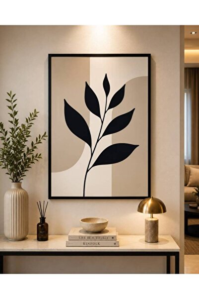 bity thok Modern Abstract Plant Branches Wall Art Canvas - 70 X 50 cm