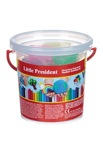 OEM Găleată cu plastilină Micul Președinte - 6 Culori și Forme - 9 Piese
